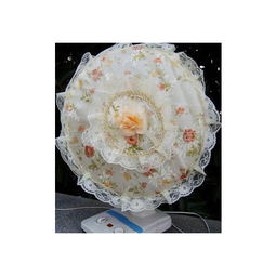 創(chuàng)意家居新寵 純棉碎花紫格玫瑰田園風(fēng)扇防塵罩套與化妝品應(yīng)用